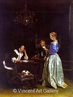 Woman Reading a Letter by Gerard ter Borch