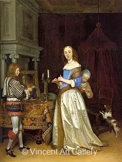 Lady at her Toilette by Gerard ter Borch