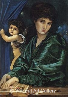 Portrait of Maria Zambaco by Sir Edward  Burne-Jones