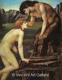Pan and Spyche by Sir Edward  Burne-Jones