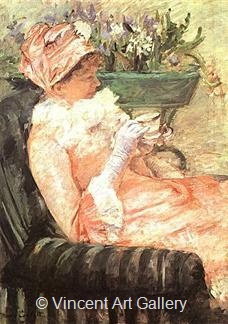 The Cup of Thea by Mary  Cassatt