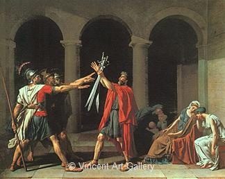 The Oath of the Horathi by Jacques Louis  David