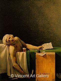 Death of Marat by Jacques Louis  David