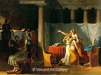 The Lictors Bring to Brutus the Bodies of His Sons by Jacques Louis  David