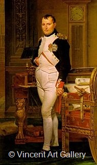 Napoleon in his Study by Jacques Louis  David