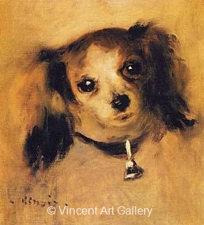 Head of a Dog by Pierre-Auguste  Renoir