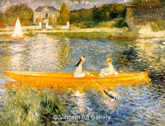 The Skiff by Pierre-Auguste  Renoir