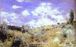 The Gust of Wind by Pierre-Auguste  Renoir