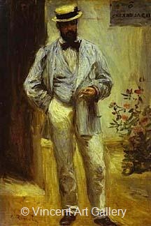 Charles La Coeur in the Garden by Pierre-Auguste  Renoir