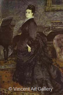 Portrait of a Woman, (Madame Georges Hartmann) by Pierre-Auguste  Renoir