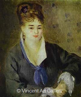 Lady in Black by Pierre-Auguste  Renoir