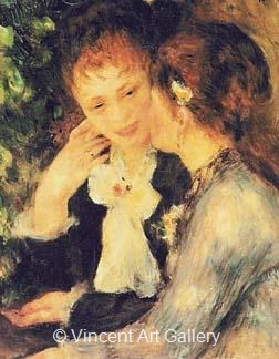 Confidences by Pierre-Auguste  Renoir
