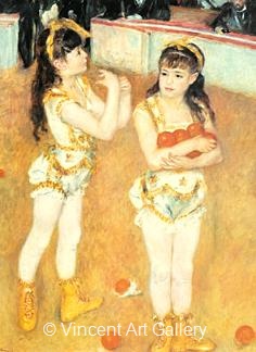 Two Little Circus Girls by Pierre-Auguste  Renoir