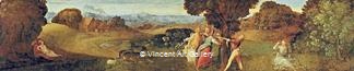 The Birth of Adonis by Tiziano  Vecellio