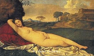 Sleeping Venus by Tiziano  Vecellio