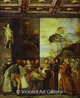 The Miracle of the Newborn Child by Tiziano  Vecellio