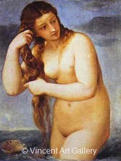 Venus Anadyomene by Tiziano  Vecellio