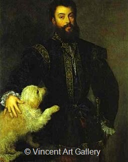 Portrait of Frederico II Gonzaga by Tiziano  Vecellio
