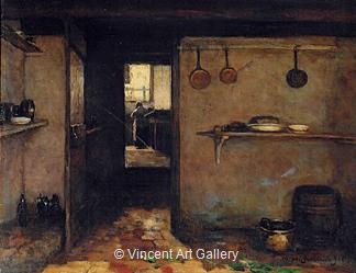 The Basement of the Artist's Home in The Hague by H.J.  Weissenbruch