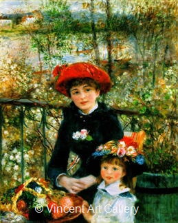 On the Terrace by Pierre-Auguste  Renoir