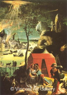 Lot and his Daughters by Lucas van Leyden
