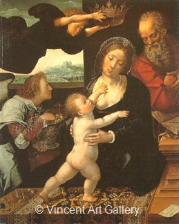 The Holy Family by Bernaert van Orley
