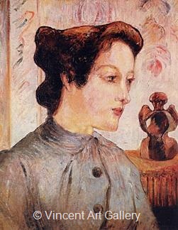 Woman with a Chignon by Paul  Gauguin