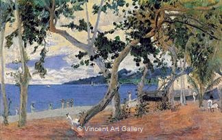 By the Sea, Martinique I by Paul  Gauguin