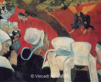 Vision after the Sermon, Jacob Wrestling with the Angel by Paul  Gauguin