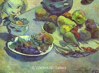 Still Life with Fruits by Paul  Gauguin