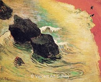 The Wave by Paul  Gauguin