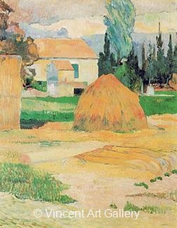 Farm at Arles by Paul  Gauguin