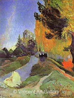 Les Alyscamps by Paul  Gauguin