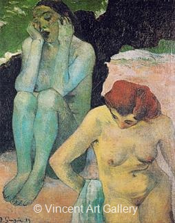 Woman Bathing, Life and Death by Paul  Gauguin