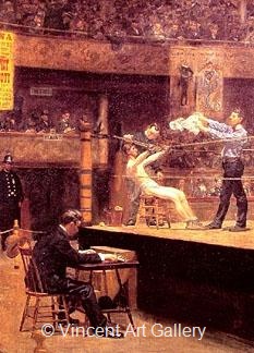 Between Rounds by Thomas  Eakins