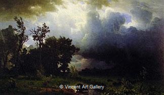 Buffalo Trail by Albert  Bierstadt