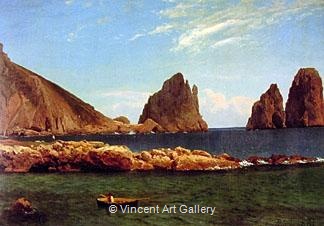 Capri by Albert  Bierstadt