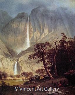 Cho-looke: The Yosemite Fall by Albert  Bierstadt