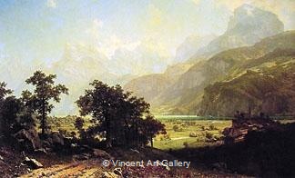 Lake Lucerne, Switzerland by Albert  Bierstadt