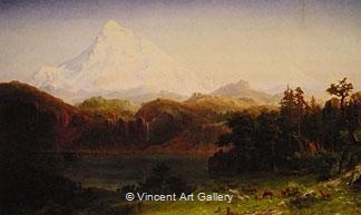 Mount Hood, Oregon by Albert  Bierstadt