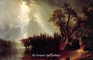 Passing Storm over the Sierra Nevada by Albert  Bierstadt