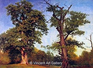 Pioneers of the Woods by Albert  Bierstadt