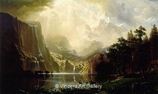 Among the Sierra Nevada Mountains, California by Albert  Bierstadt