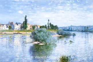 Lavacourt by Claude  Monet