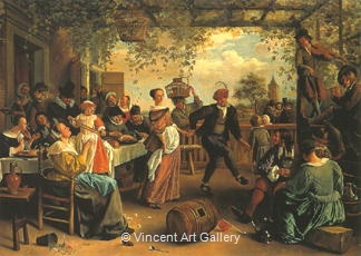 The Dancing Couple by Jan  Steen