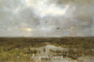 The Marsh by Anton  Mauve