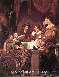The Bray Family, (The Banquet of Anthony and Cleopatra) by Jan de Bray
