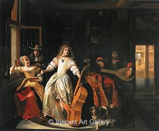 A Musical Party by Pieter de Hoogh