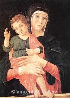 Madonna with Son Blessing by Giovanni  Bellini
