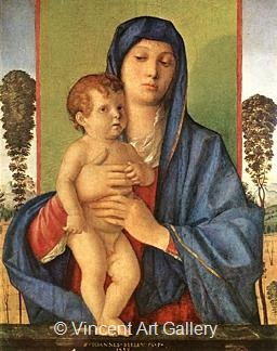 Madonna of the Little Trees by Giovanni  Bellini